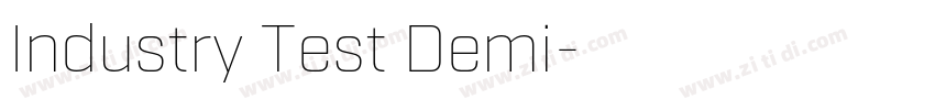Industry Test Demi字体转换